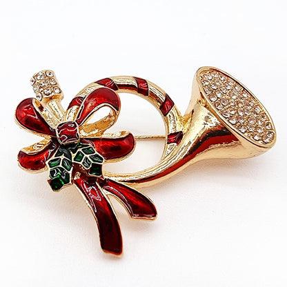 Christmas brooch "The Trumpet"