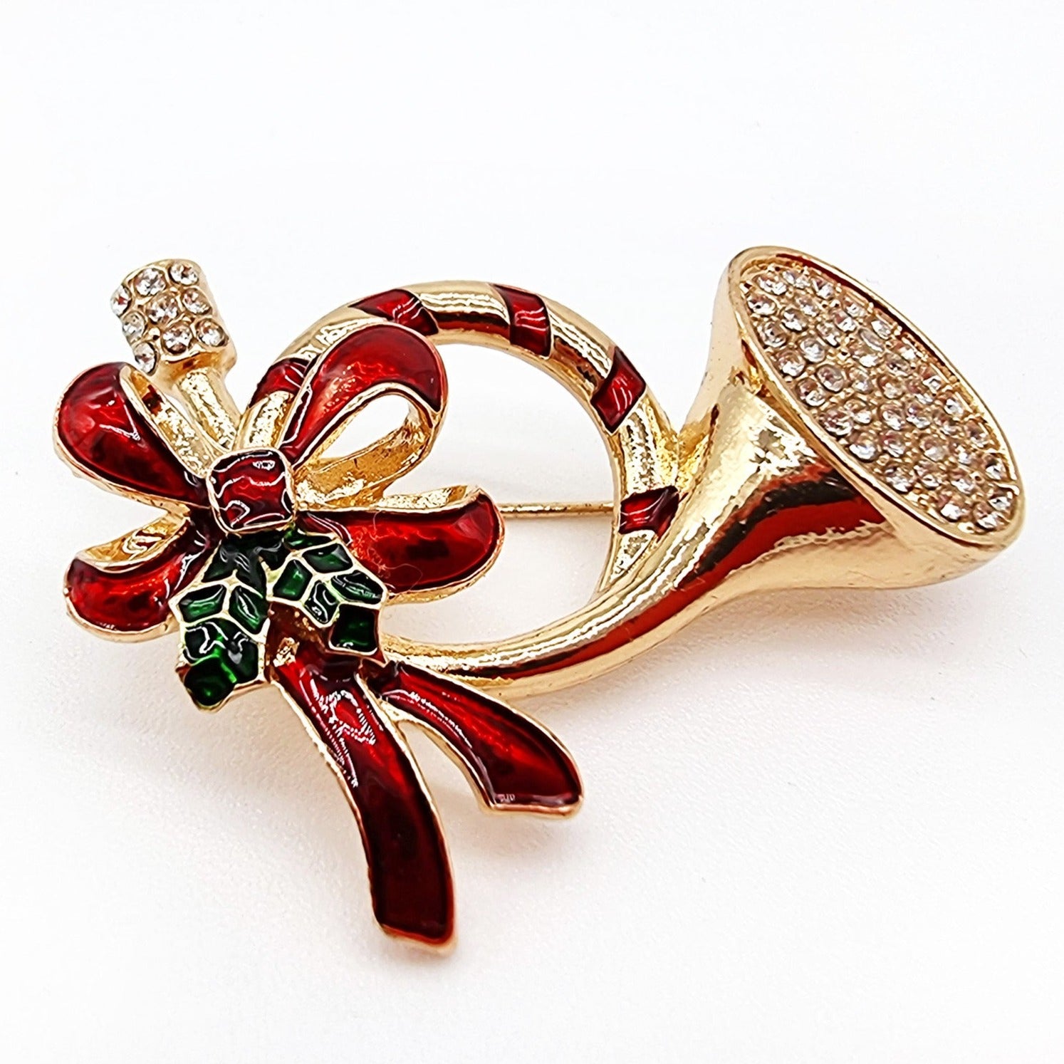 Broche de Noël "La Trompette"