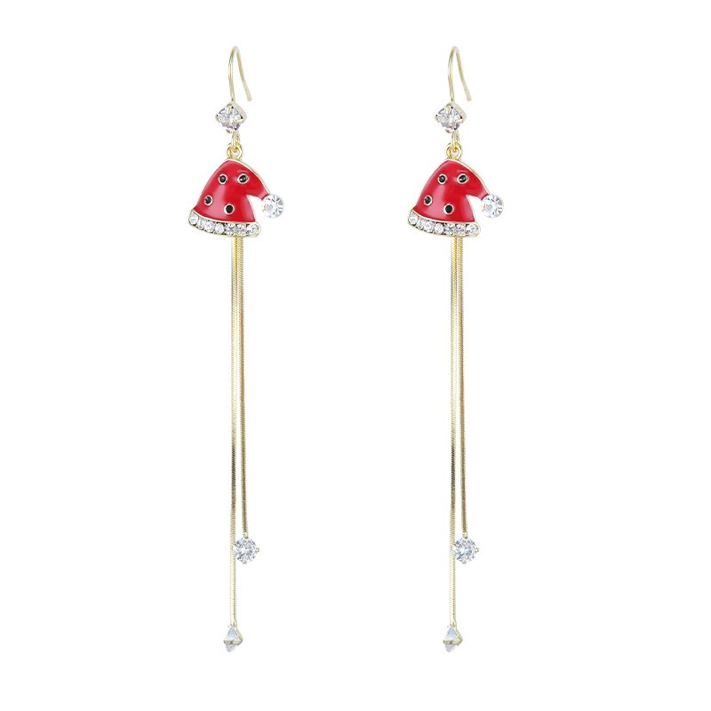 Boucles d'Oreilles "Le Chapeau de Père Noël"
