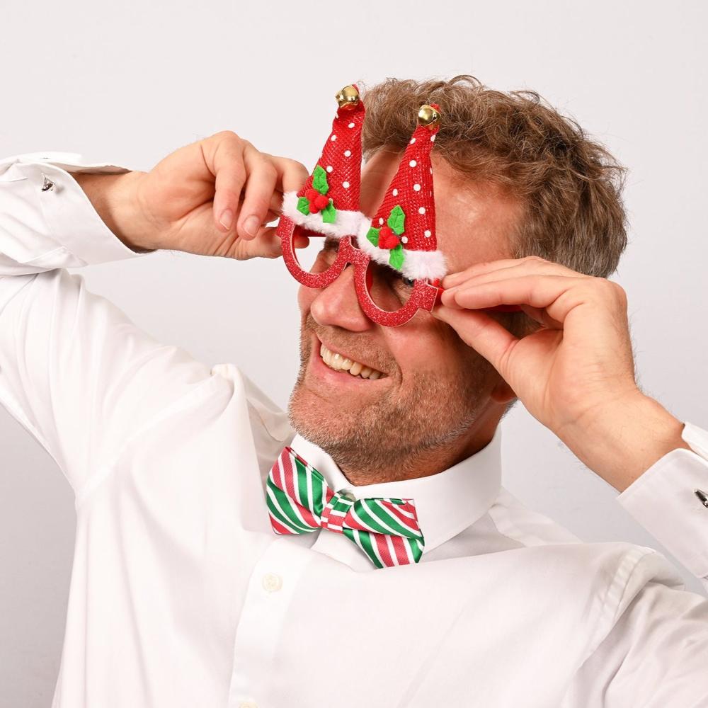 Christmas glasses "Santa's hat"