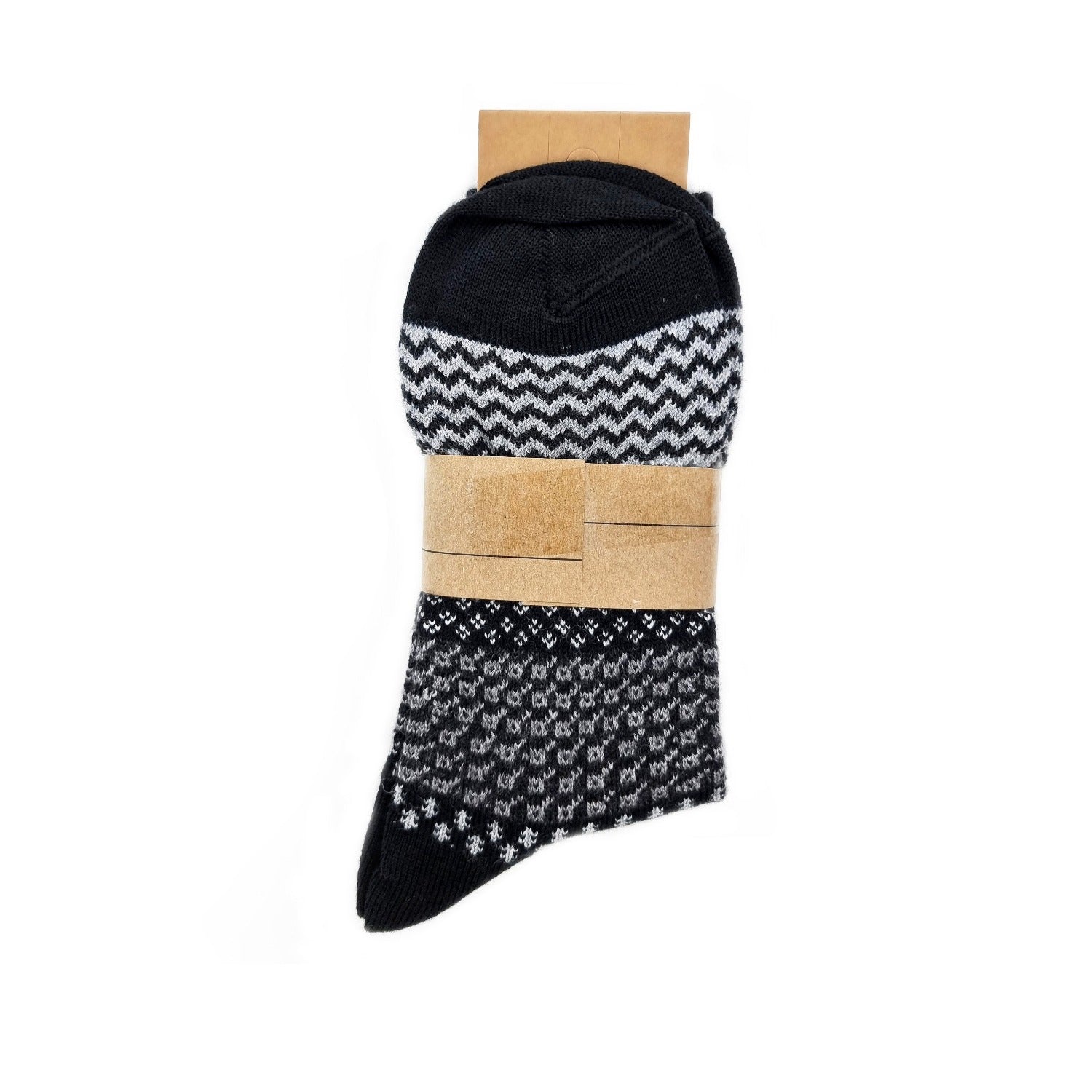 Chaussettes en Laine noires, lot de 2 paires