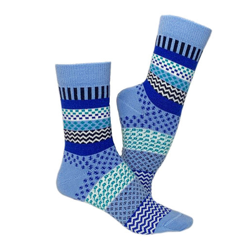 Blue socks 45% of wool, set of 2 pairs
