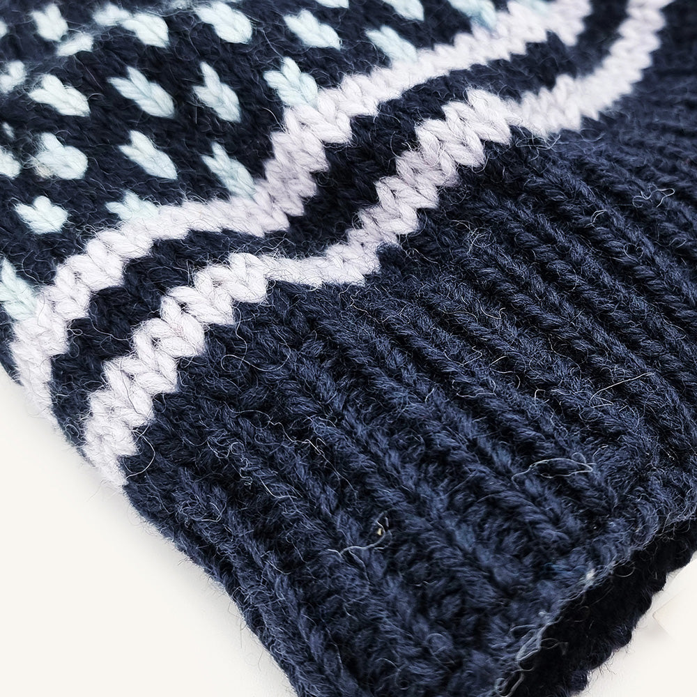 Bonnet unisex "Nordic" en Laine d'Agneau