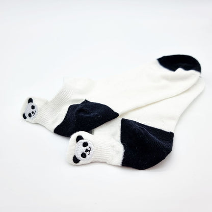 Short socks "Panda", gift box 4 pairs
