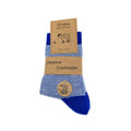 Chaussettes en Laine à rayures bleues, lot de 2 paires