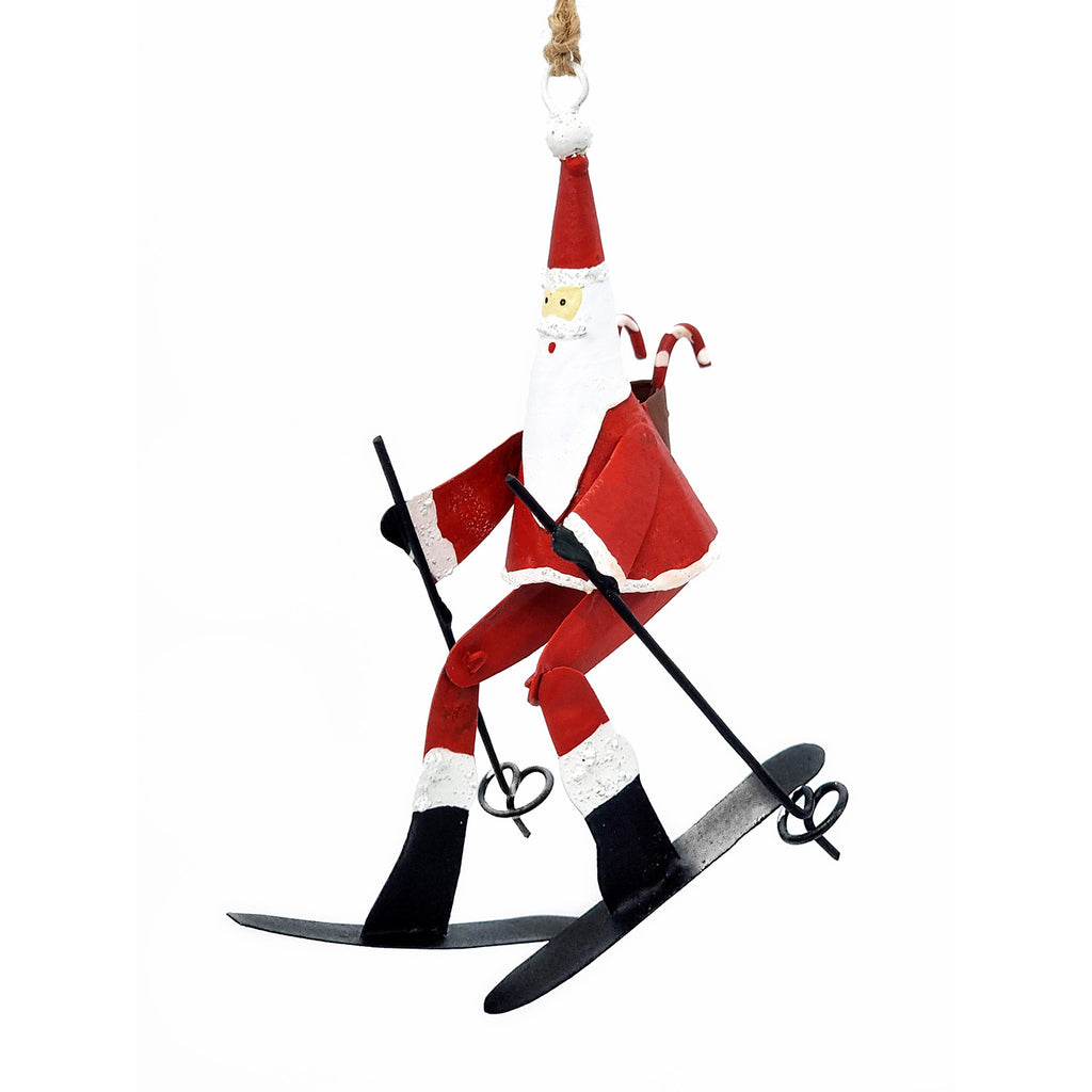 Papa Noël fait du ski