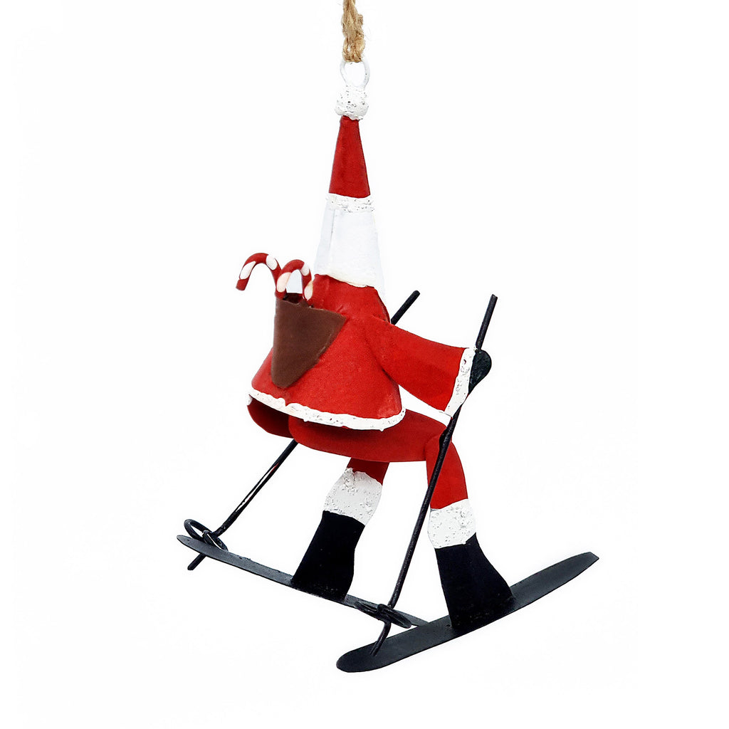 Papa Noël fait du ski