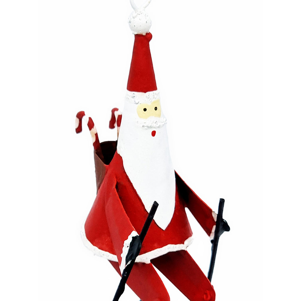 Papa Noël fait du ski