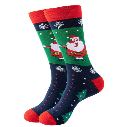 Christmas socks "Santa with very skinny legs"