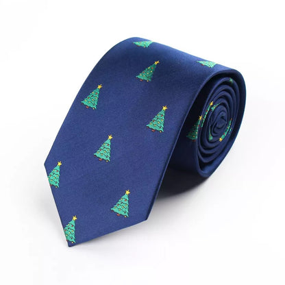 Cravate de Noël "Arbres de Noël"