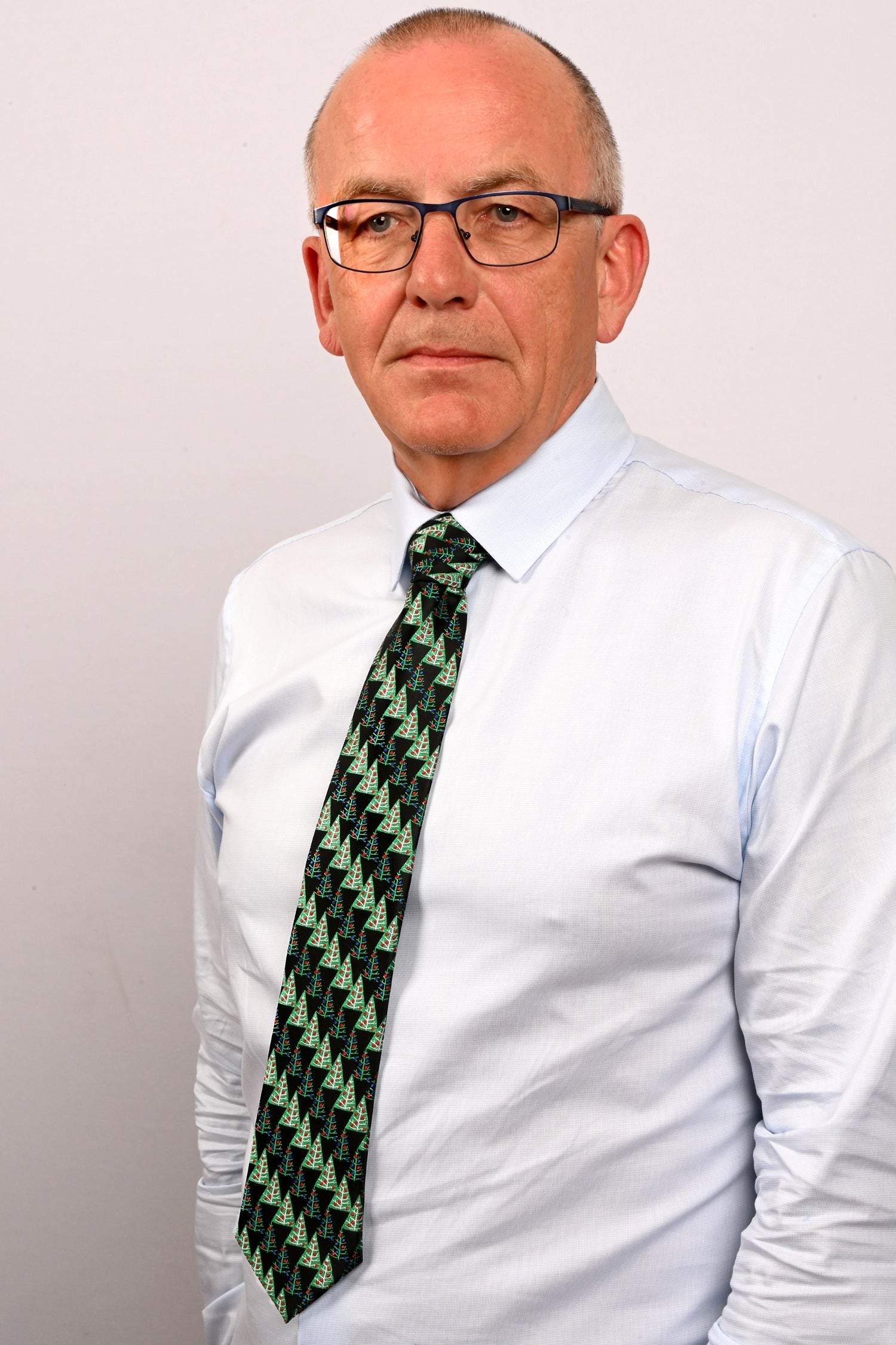 Cravate de Noël "Sapins de Noël"