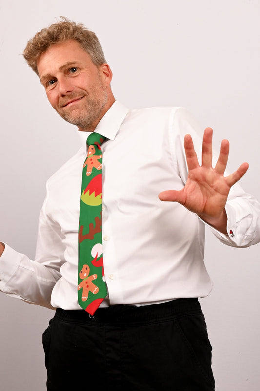 Christmas tie "Gingerbread man"
