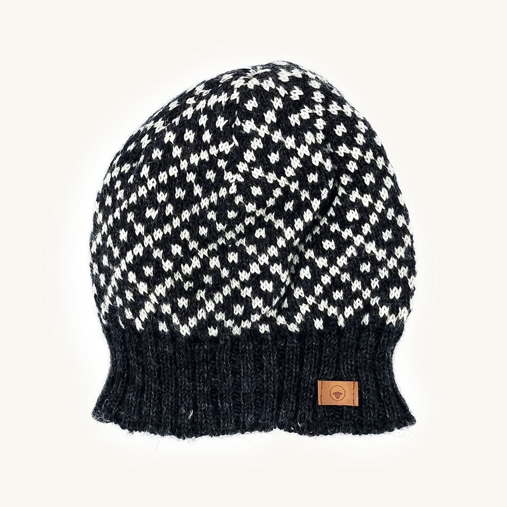 Bonnet "Tinka" en Laine d'Agneau noir