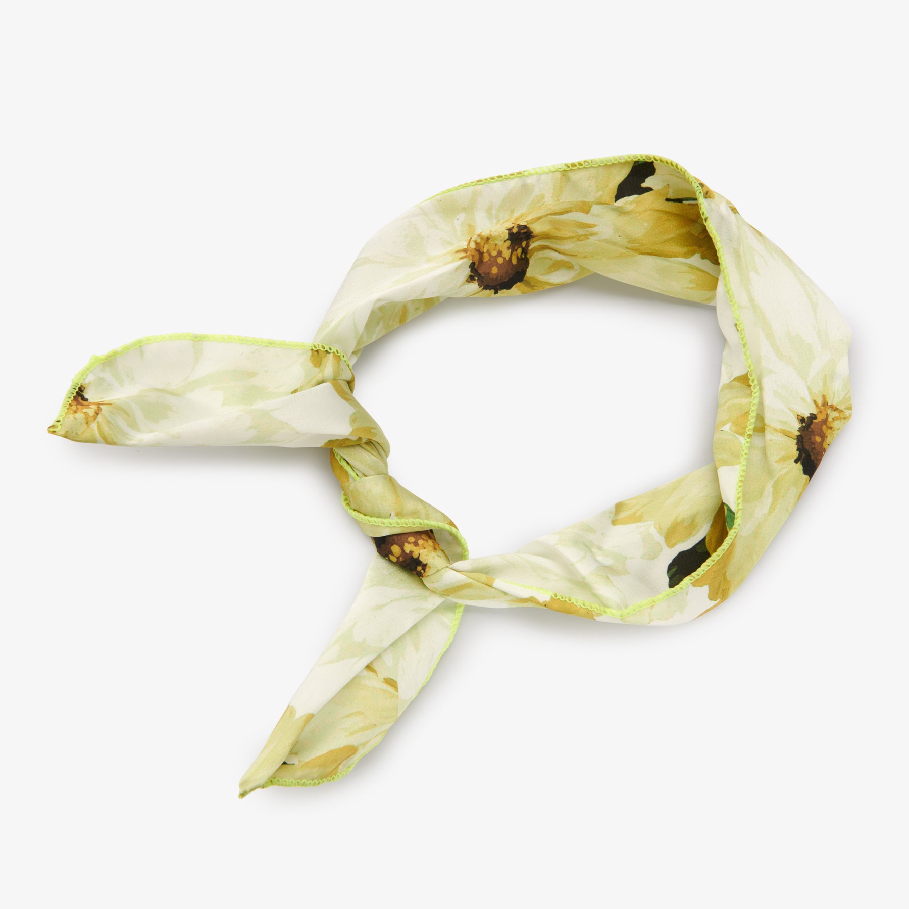 Bandeau avec un fil métallique "Giselle", jaune