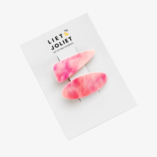 Hairpins "Ember" pink