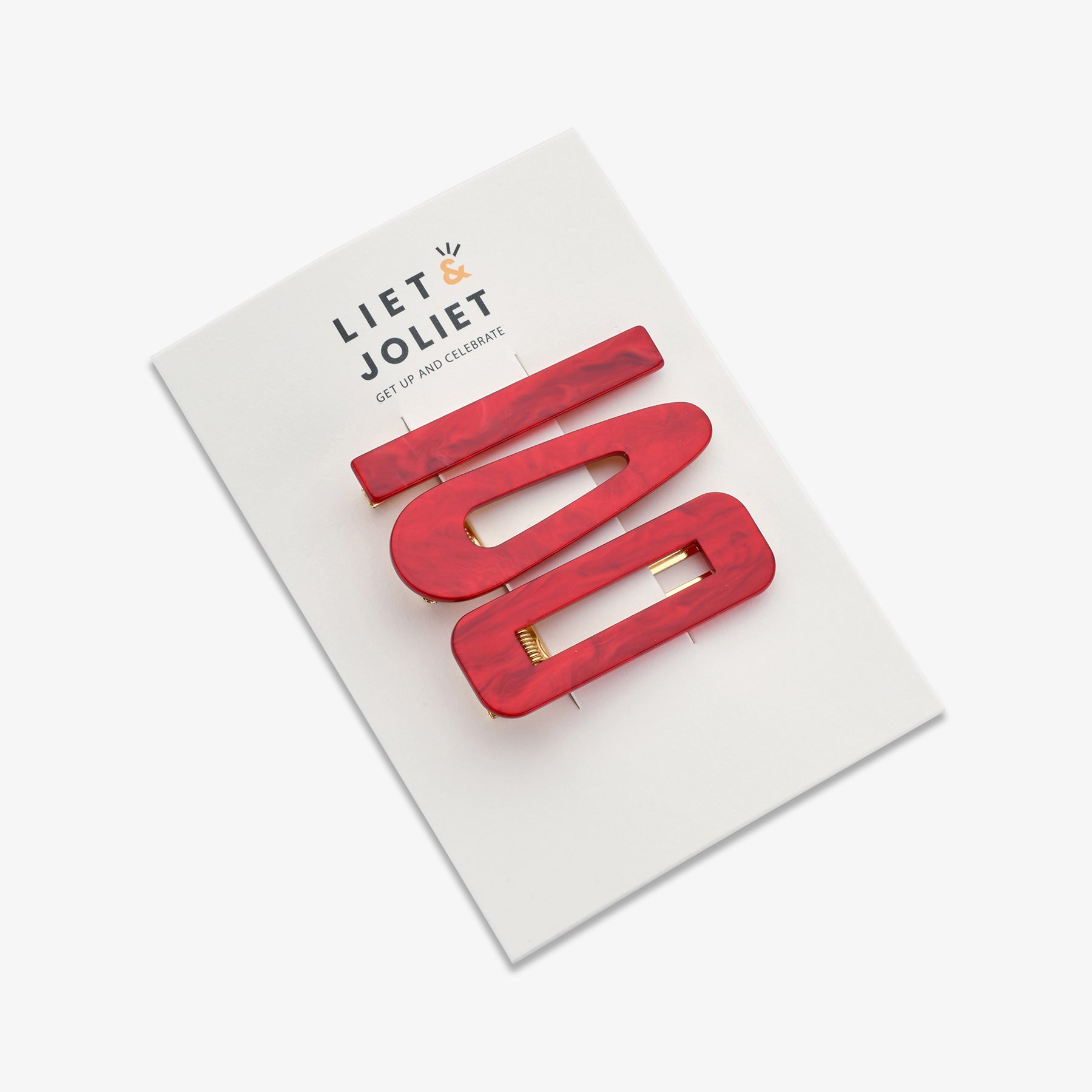 Hairpins "Lucia" red