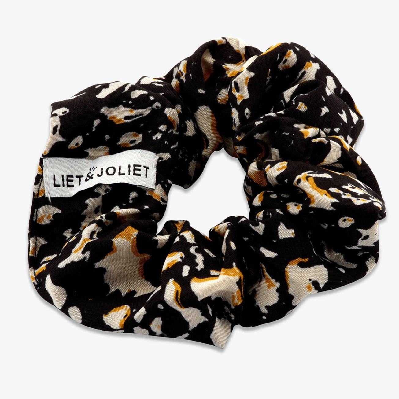 Scrunchie "Ruby" black/orange