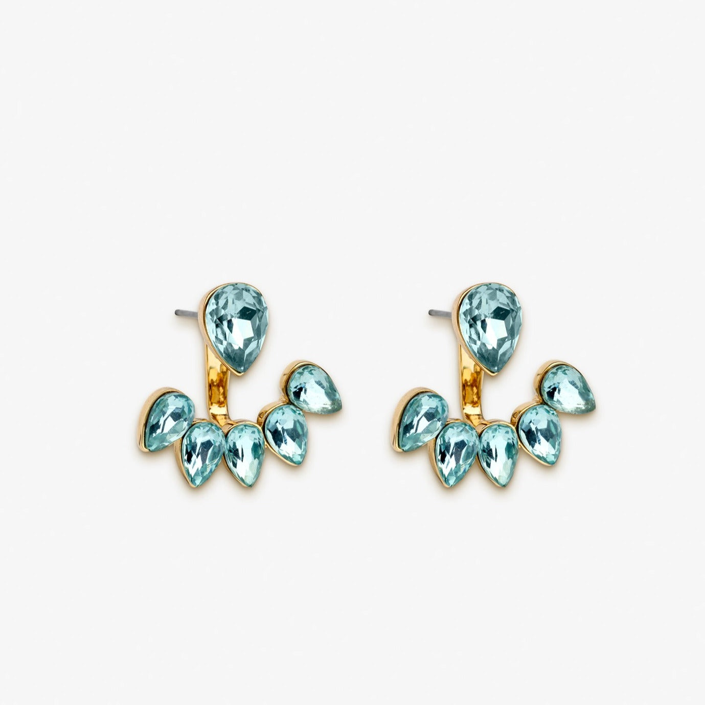 Boucles d'oreilles "June" menthe